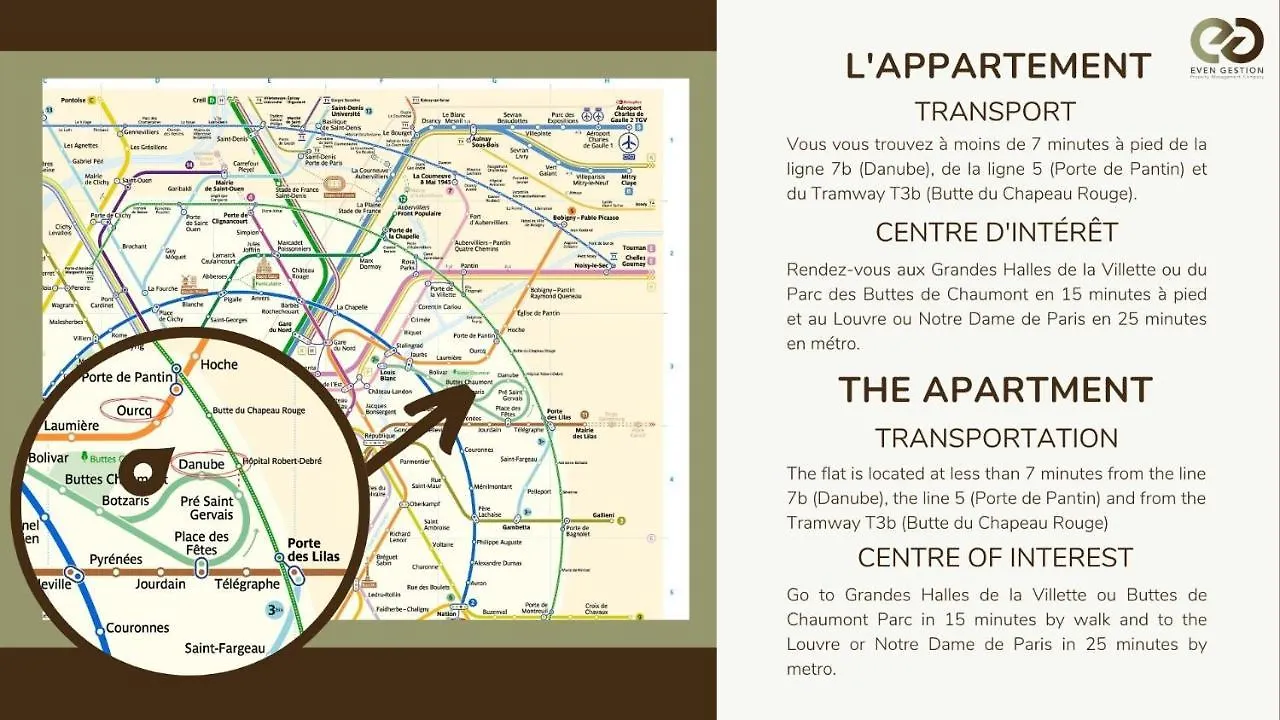Lovely Appartment - Buttes Chaumont-Pariszenith
